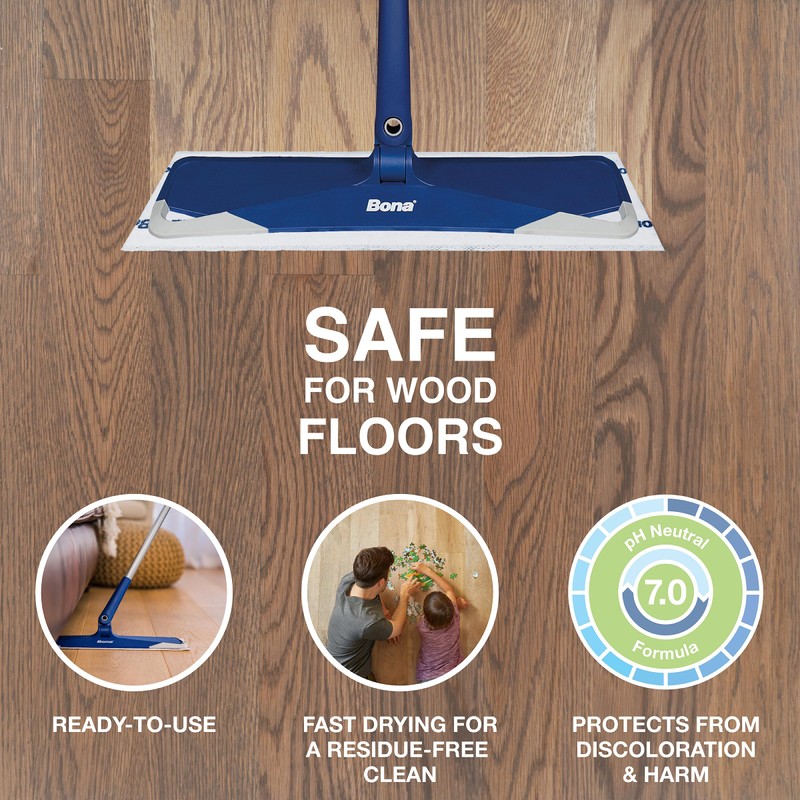 Bona Hardwood Floor Disposable Wet Cleaning Pads - 12 cleaning