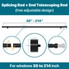 Extra Long Curtain Rod 30 to 214 inch, Heavy Duty