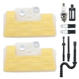 DUZFOREI 11271201620 Air Filter Kit, Replacement for Stihl MS290 MS310 MS390 029 039 Chainsaw with Spark Plug Impulse Line Fuel Filter & Oil Filter