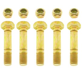 TGBoBiFiveY 5 PK 710-0890 Snowblower Shear Pins & Nuts Compatible with MTD Craftsman Troy-Bilt 710-0890 710-0890A 910-0890A and 712-0158 1-1/2" x 5/16"