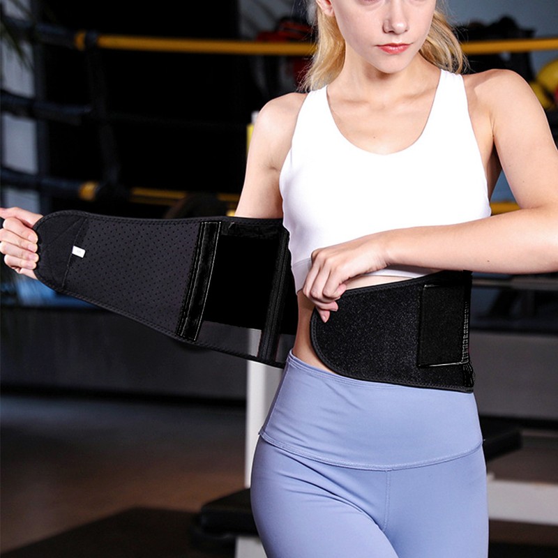 Breathable Mesh Support Exercise Belt Fitness Waist Training Gym for