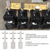 3pcs Toggle Switch Matte Chrome Coating Heavy Duty Toggle Flick