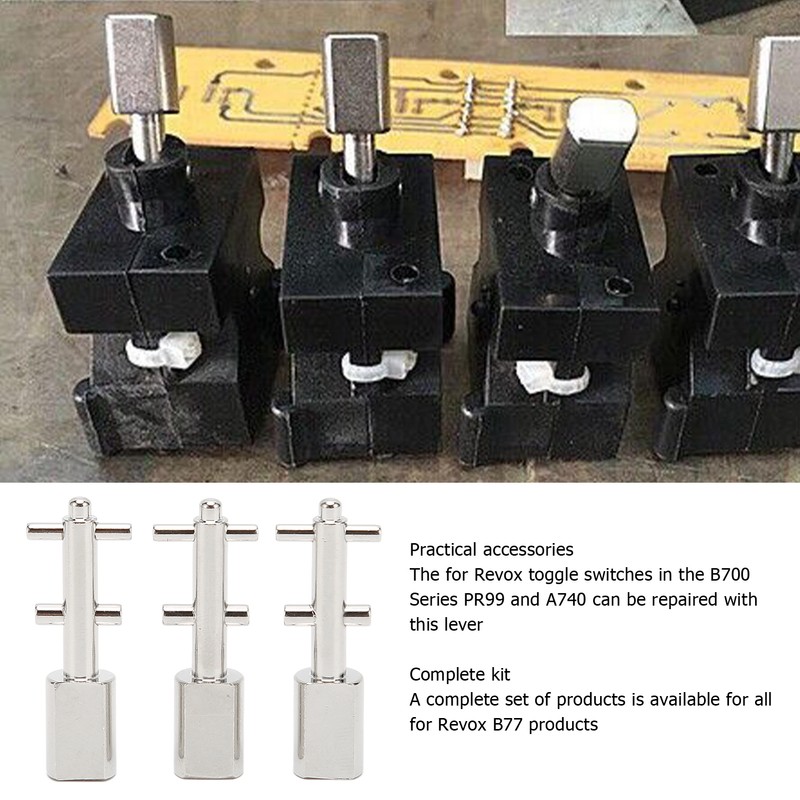 3pcs Toggle Switch Matte Chrome Coating Heavy Duty Toggle Flick