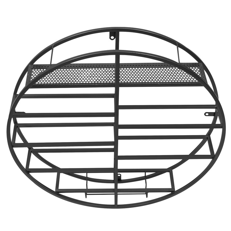 YIYIBYUS Round Wall Mounted Wine Rack,Wine Shelf Wall Mounted, Round