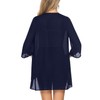Irevial Women's Chiffon Kimono Cardigan 3/4 Sleeve Bikini Cover Up