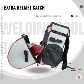 TRQWH Extreme Welding Gear Backpack for Men Large Waterproof with Helmet Holder