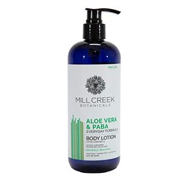 Mill Creek Botanicals Aloe Vera & Paba Lotion 14 oz, Pack of 2