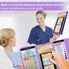 Nursing Clipboard Foldable Clipboard Medical: Nursing Edition Cheat Sheets Aluminum
