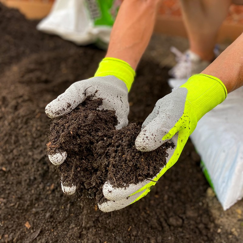 Wells Lamont Men's Foam Latex Coated Grip Work Gloves, Large