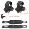 LYTIVAGEN 2 PCS Bike Pedals with Straps Exercise Bicycle Pedals