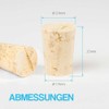 Tuuters 25 x Corks for Closing, Natural Cork, Pointed Cork