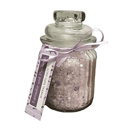 Jar of Lavender and Patchouli Aromatherapy Mineral Bath Salts