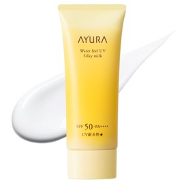 AYURA Waterfeel UV Silky Milk SPF 50+, PA+++ < Sunscreen for Face and Body, 2.5 oz (70 g), Face, Full Body, Moisture, UV Milk, Sensitive Skin, Flickering Skin