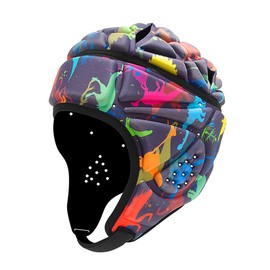 GOHASPW Rugby Helmet Youth Kids Flag Football Headgear Soft Shell Adult Head Helmet(Printed)