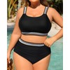 Daci Women Two Piece Plus Size Bikini - High Waisted