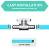 PURAGEIR 5 Pack Straight Pex Valve,1/2" x 1/2"Straight Shut Off