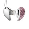Garrulax USB Stick, Premium USB 2.0, Diamond Heart Shape 8GB