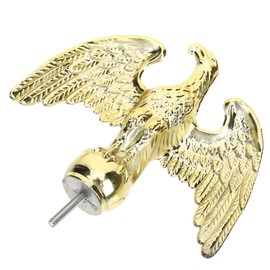 Kisangel Eagle Flagpole Topper Ornament Decorative Flag Pole Head for Garden Classic Eagle Design Multi Use Replacement Cap for Standard Flag Poles Visual Enjoyment