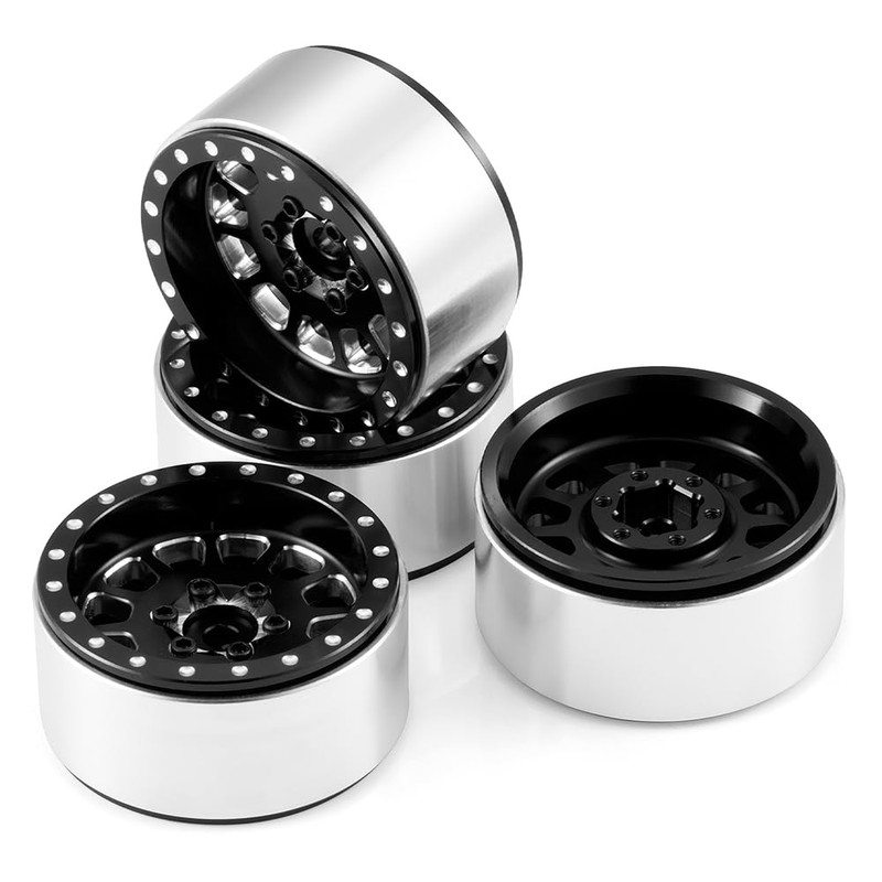 MORLORDY 1.3 Beadlock Wheels 4Pcs CNC Aluminium Beadlock Rims for