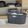 Zerdyne 40 L Plastic Clothes Laundry Basket, 4-Pack Plastic Laundry