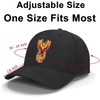 DUODUO Fire Phoenix Baseball Cap Adjustable Fire Phoenix Hat Unstructured