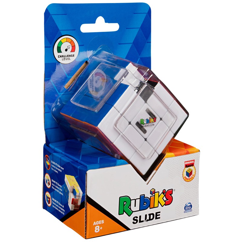 Rubik’s Cube, Slide, Advanced 3x3 Cube, Problem-Solving Brain Teaser, Classic