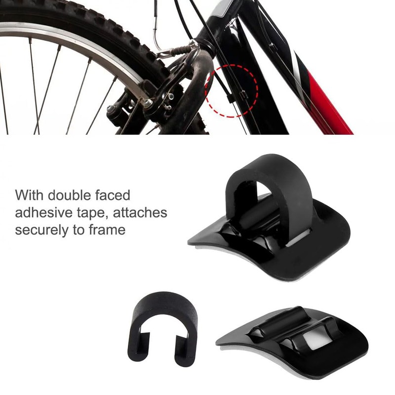 BZKSER Bicycle C Clip Cable Guide - 5 Pieces Aluminum