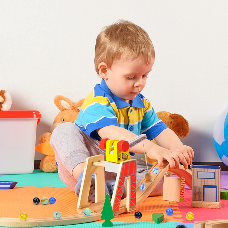 Hakacc Small Glass Marbles - Colourful Toys - Marbles /