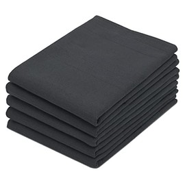 ZOLLNER Tea Towel Set 5 Pieces 100% Cotton 50 x 70 cm Graphite