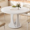 Einhomn Round Dining Table for 4-6, Kitchen Table with Sturdy