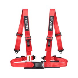 Kyostar 4 point Harness with 2'' Ultra Soft Heavy Duty Shoulder Pads Racing Safety Harness Fits Go Kart,UTV,ATV,Racing