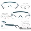 UKNOW Safety Goggles Over Glasses, Anti Fog Safety Glasses with