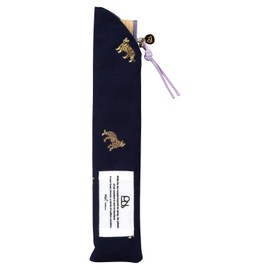 [2025] Wpc. Patterns W158-393-204 Hand Fan, Wave Type, Leopard & Tiger Navy
