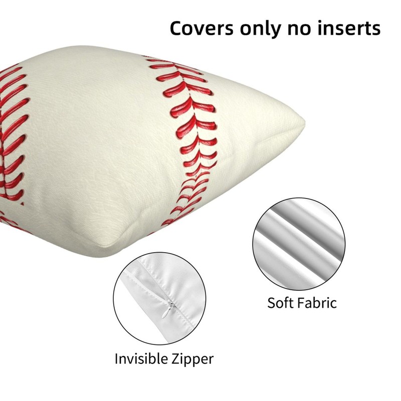 Football Pillow Covers, 18 x 18 Inch Set of 2