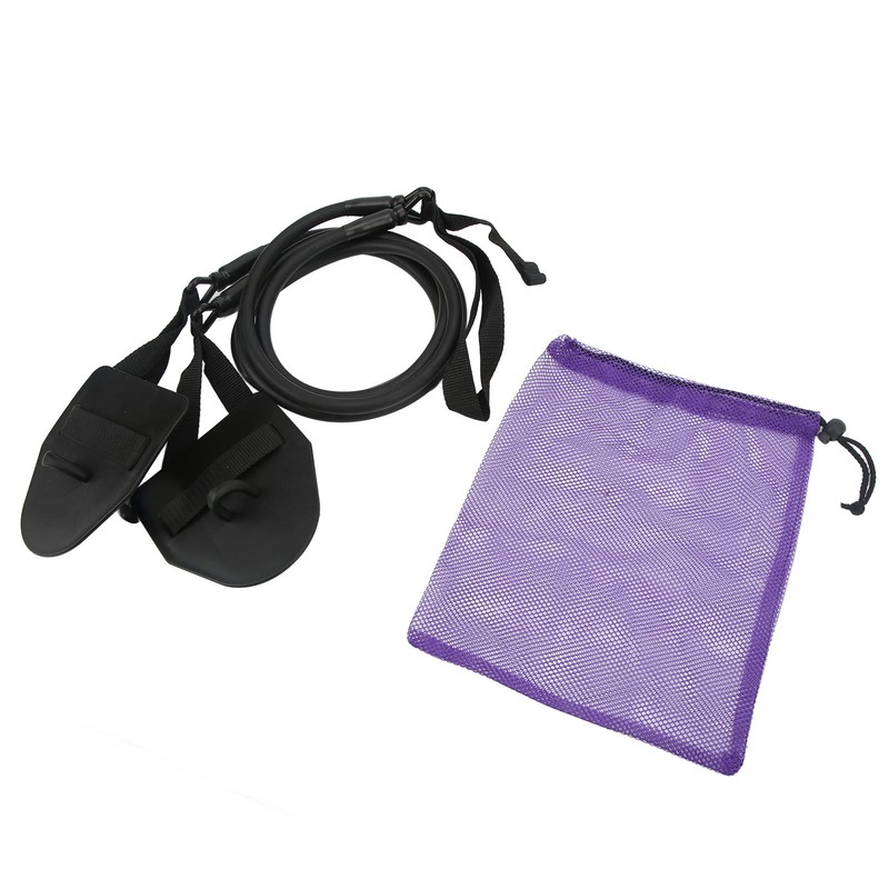 Swimming Arm Strength Trainer Latex Black Elastic Resistance Bands Swimming