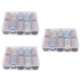 Housoutil 30sheets Fashion Nail Art Stickers Assorted Manicure Pastes for Creative Designs Easy Application for Parties Holidays for Women Boys and Girls