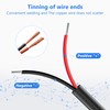 RCA to Bare Wire Speaker Cable (2 Pack 20AWG 4