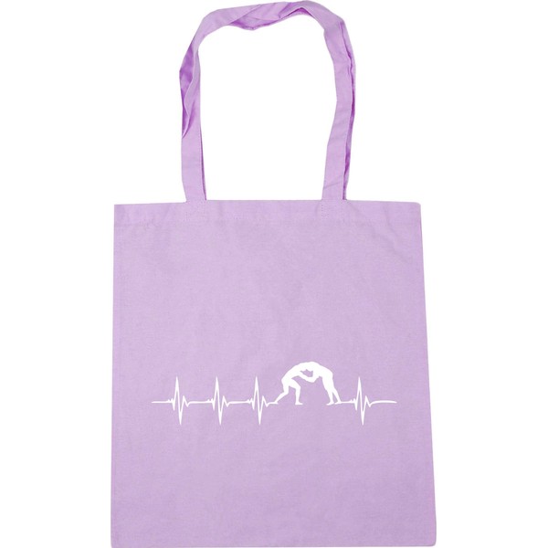 Hippowarehouse Basketball heartbeat Tote Shopping Gym Beach Bag 42cm x38cm,