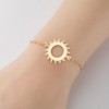MYANAIL Stainless Steel Sun Bracelet Jewelry Sunshine Circle Chain Bracelet