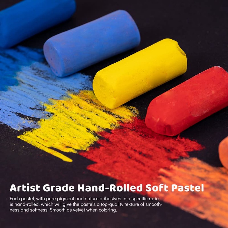 Paul Rubens Professional Soft Pastels, 40 Portrait Colors Chalk Pastels