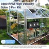 Fanspex Solar 3 Fan Kit, 25W Waterproofed Solar Powered Fans