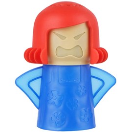 Angry Mom Microwave Cleaner - Angry Mom Mad Creay Mama Microwave Oven Cleaner High Temperature Steam Cleaning Equipment Tool Easily Crud Steam Cleans Add Vinegar and Water for Kitchen (Blue)