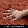 MIULEE Fall Rust Extra Thick Non Slip Bathroom Rug Shaggy