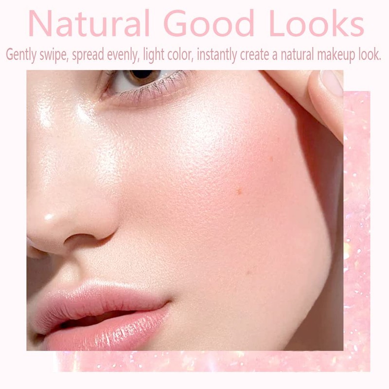 Moisturising Liquid Cream Blush, Natural-Looking Lightweight Cream Colour Changing Blusher