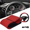 Xkeribom Steering Wheel Cover for Lacing Leather 37-38 cm 12