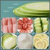 Vegetable Cutter Compact Washable Fruits Cutter Portable Upright Food Chopper