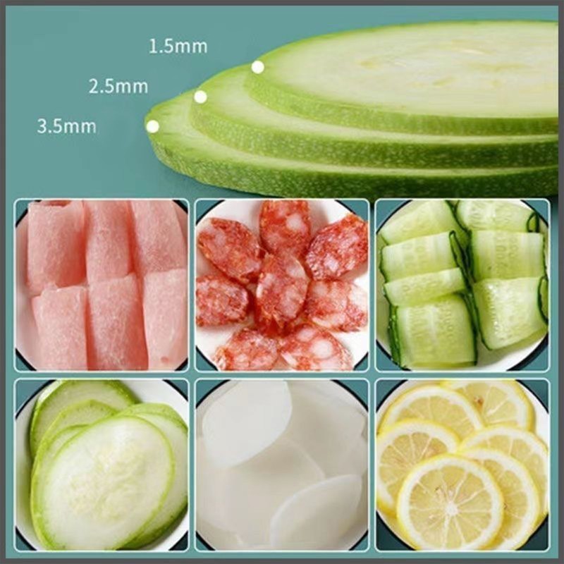 Vegetable Cutter Compact Washable Fruits Cutter Portable Upright Food Chopper