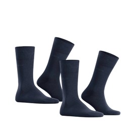 ESPRIT Men Basic Easy 2-Pack socks, 2 pairs, UK size 8.5-11 (EU 43-46), Blue, cotton mix - Skin friendly cotton, pressure free cuff, reinforced stress zones for optimum durability