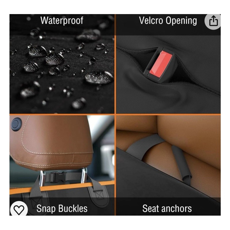 Active Pets Dog Car Seat Cover Car Seat Protector