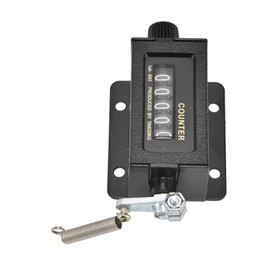 Mechanical Counter, 5 Digit Counting Bale Counter Reset Function Glass Mirror Design Reliable Durable Clear Accurate for Printing for Machine for Industry